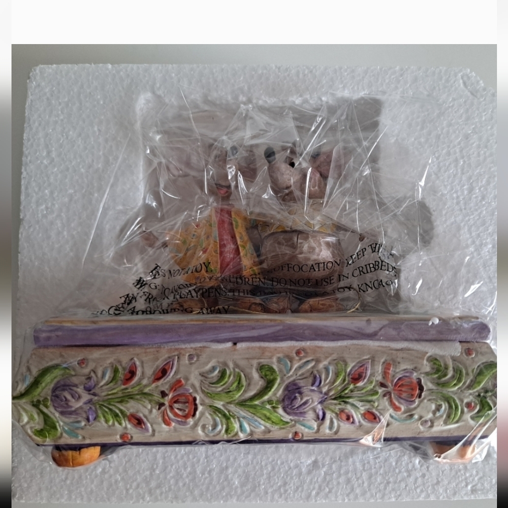 DISNEY TRADITIONS " BOSOM BUDDIES " JIM SHORE JAQ & GUS CINDERELLA MICE RARE - Picture 4 of 6